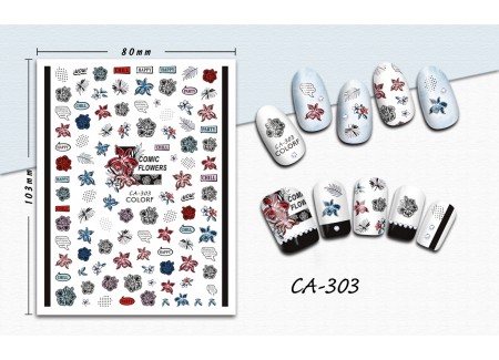 3D Nail Stickers - CA-303